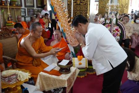 พิธีทำบุญอายุวัฒนมงคล 69 ปี พระเทพรัตนนายก เจ้าคณะจังหวัดลำพูน เจ้าอาวาสวัดพระธาตุหริภุญชัย วรมหาวิหาร